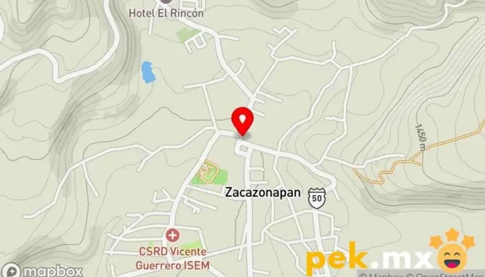 mapa de Zacazonapan Ayuntamiento en Zacazonapan
